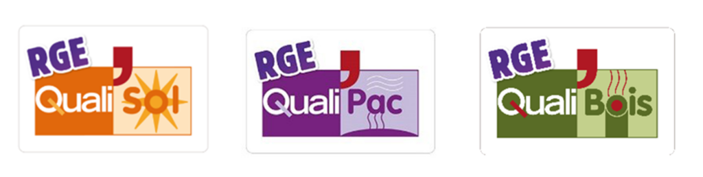 Logo des qualifications des installateurs citées précédemment.  - Agrandir l'image, fenêtre modale
